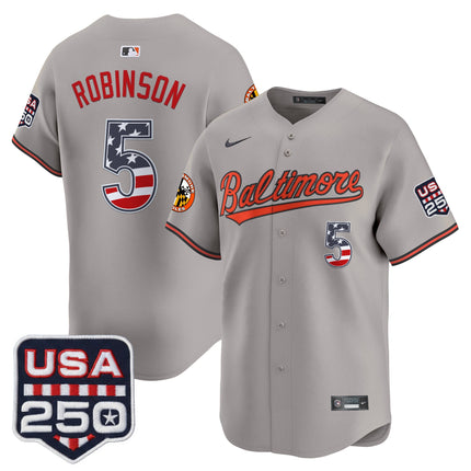 Men's Baltimore Orioles USA 250 Fourth of July Vapor Premier Limited Jersey - All Stitched