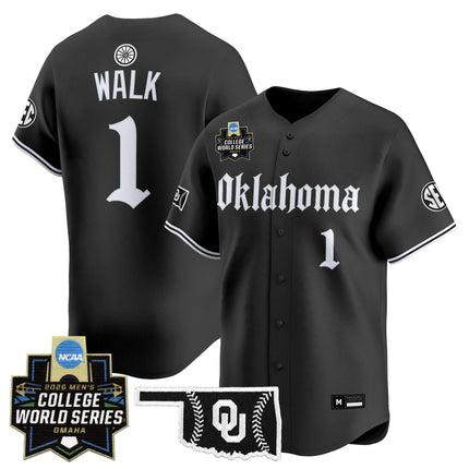 Men's Oklahoma Sooners 2026 World Series Vapor Premier Limited Jersey - Gothic Edition - All Stitched