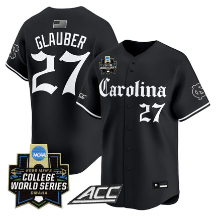 Men's North Carolina Tar Heels 2026 World Series Vapor Premier Limited Jersey - Gothic Edition - All Stitched