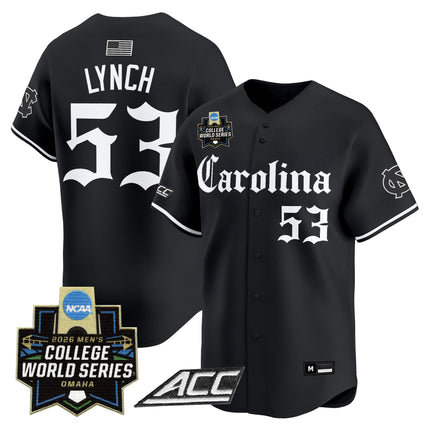 Men's North Carolina Tar Heels 2026 World Series Vapor Premier Limited Jersey - Gothic Edition - All Stitched