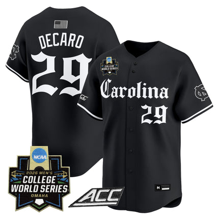 Men's North Carolina Tar Heels 2026 World Series Vapor Premier Limited Jersey - Gothic Edition - All Stitched