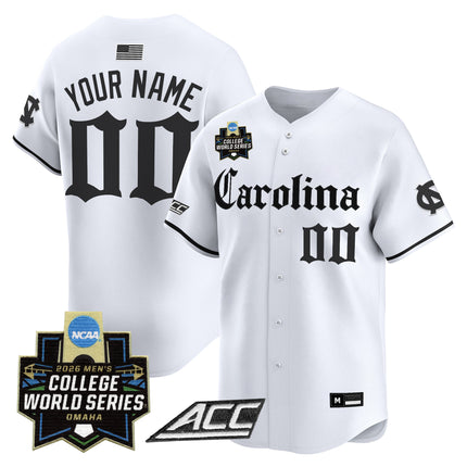 North Carolina Tar Heels 2026 World Series Vapor Premier Limited Custom Jersey - Gothic Edition - All Stitched