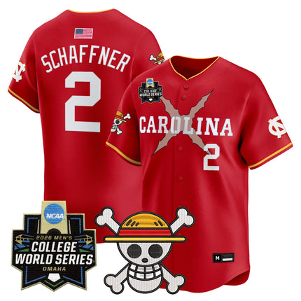 Men's North Carolina Tar Heels 2026 World Series x One Piece Vapor Premier Limited Jersey - All Stitched