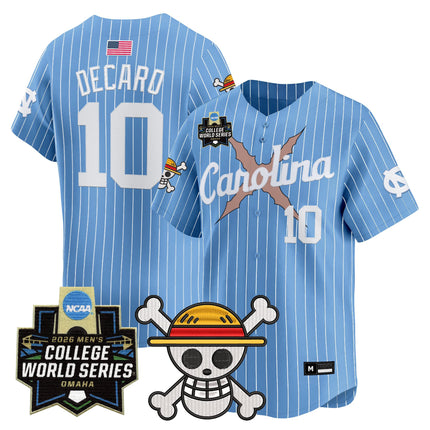 Men's North Carolina Tar Heels 2026 World Series x One Piece Vapor Premier Limited Jersey - All Stitched
