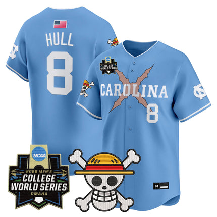 Men's North Carolina Tar Heels 2026 World Series x One Piece Vapor Premier Limited Jersey - All Stitched