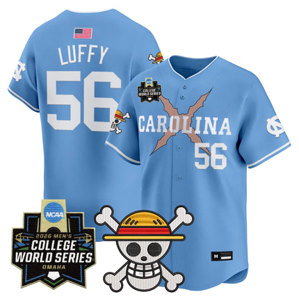 Men's North Carolina Tar Heels 2026 World Series x One Piece Vapor Premier Limited Jersey - All Stitched