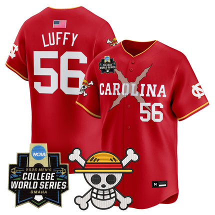 Men's North Carolina Tar Heels 2026 World Series x One Piece Vapor Premier Limited Jersey - All Stitched
