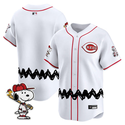 Men's Cincinnati Reds x Peanuts Vapor Premier Limited Jersey - Stitched