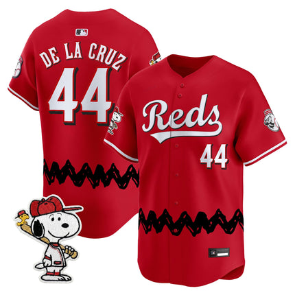 Men's Cincinnati Reds x Peanuts Vapor Premier Limited Jersey - Stitched