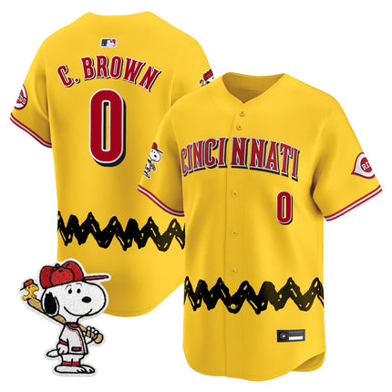 Men's Cincinnati Reds x Peanuts Vapor Premier Limited Jersey - Stitched