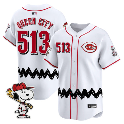 Men's Cincinnati Reds x Peanuts Vapor Premier Limited Jersey - Stitched