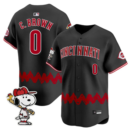 Men's Cincinnati Reds x Peanuts Vapor Premier Limited Jersey - Stitched