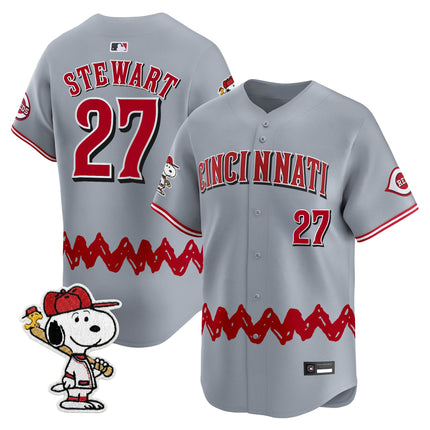 Men's Cincinnati Reds x Peanuts Vapor Premier Limited Jersey - Stitched