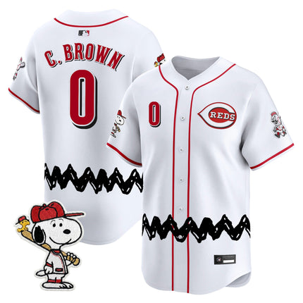 Men's Cincinnati Reds x Peanuts Vapor Premier Limited Jersey - Stitched