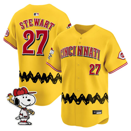 Men's Cincinnati Reds x Peanuts Vapor Premier Limited Jersey - Stitched