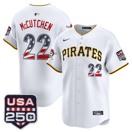 Men's Pittsburgh Pirates USA 250 Fourth of July Vapor Premier Limited Jersey - All Stitched