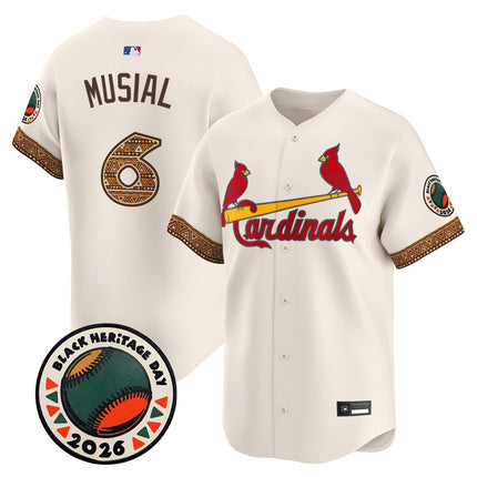 Men's St. Louis Cardinals 2026 Black Heritage Day Vapor Premier Limited Jersey - Stitched