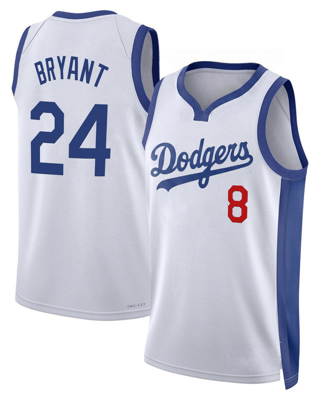 Los Angeles Dodgers Basketball Style Jersey - All Stitched