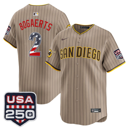 Men's San Diego Padres USA 250 Fourth of July Vapor Premier Limited Jersey - All Stitched