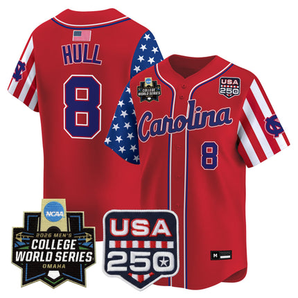 Men's North Carolina Tar Heels 2026 World Series "America 250 Edition" Vapor Premier Limited Jersey - All Stitched