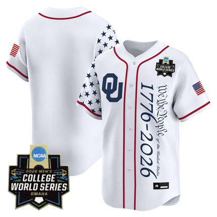 Men's Oklahoma Sooners 2026 World Series "America 250 Edition" Vapor Premier Limited Jersey V2 - All Stitched