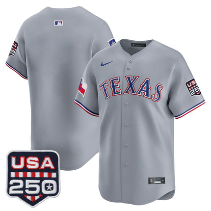 Men's Texas Rangers USA 250 Fourth of July Vapor Premier Limited Jersey - All Stitched
