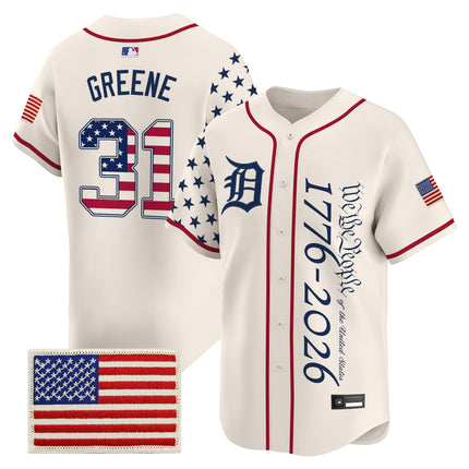 Men's Detroit Tigers "America250 Edition" Vapor Premier Limited Jersey V2 - All Stitched