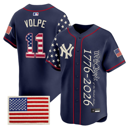 Men's Yankees "America 250 Edition" Vapor Premier Limited Jersey V3 - All Stitched