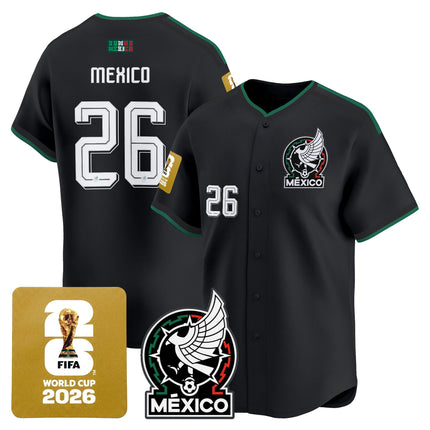 Men's Mexico 2026 World Cup Vapor Baseball Jersey - All Stitched