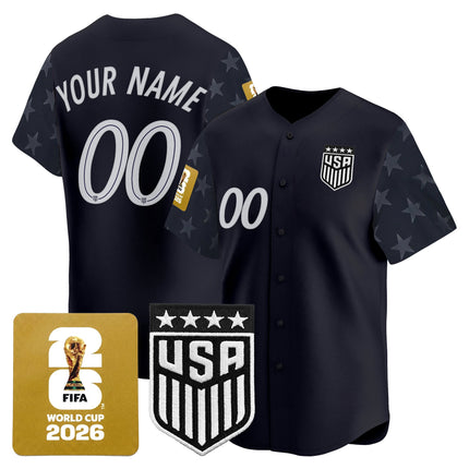 USMNT 2026 World Cup Vapor Custom Baseball Jersey - Stitched