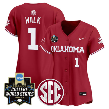 Women's Oklahoma Sooners 2026 World Series Vapor Premier Limited Jersey - All Stitched