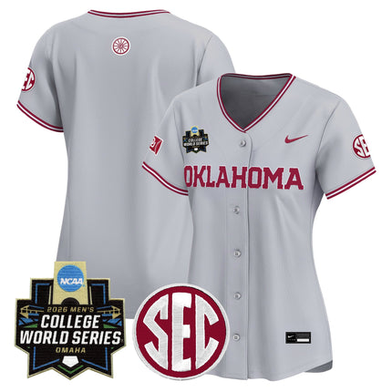 Women's Oklahoma Sooners 2026 World Series Vapor Premier Limited Jersey - All Stitched
