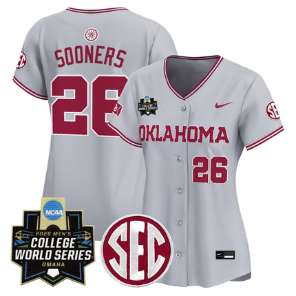 Women's Oklahoma Sooners 2026 World Series Vapor Premier Limited Jersey - All Stitched