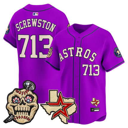 Men's Houston Astros Screwed Up Click Vapor Premier Limited Jersey - All Stitched