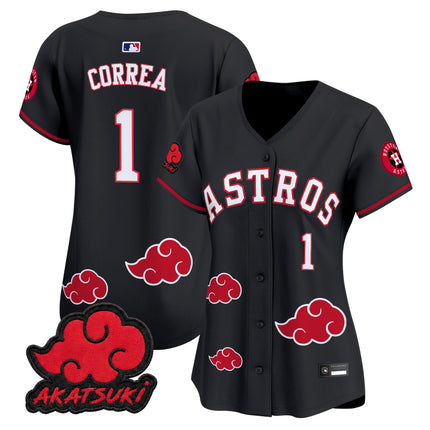 Houston Astros x Naruto Akatsuki Edition Vapor Premier Limited Jersey - Stitched