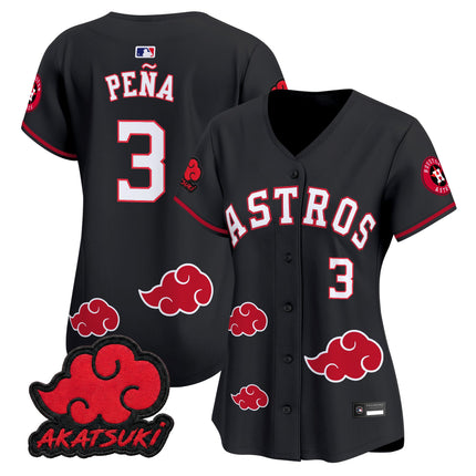 Houston Astros x Naruto Akatsuki Edition Vapor Premier Limited Jersey - Stitched