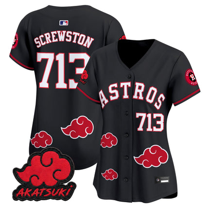 Houston Astros x Naruto Akatsuki Edition Vapor Premier Limited Jersey - Stitched
