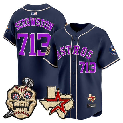 Men's Houston Astros Screwed Up Click Vapor Premier Limited Jersey - All Stitched
