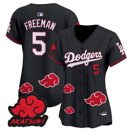 Los Angeles Dodgers x Naruto "Akatsuki Edition" Vapor Premier Limited Jersey - Stitched