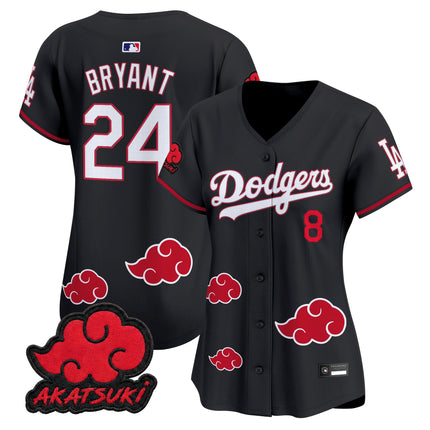 Los Angeles Dodgers x Naruto "Akatsuki Edition" Vapor Premier Limited Jersey - Stitched