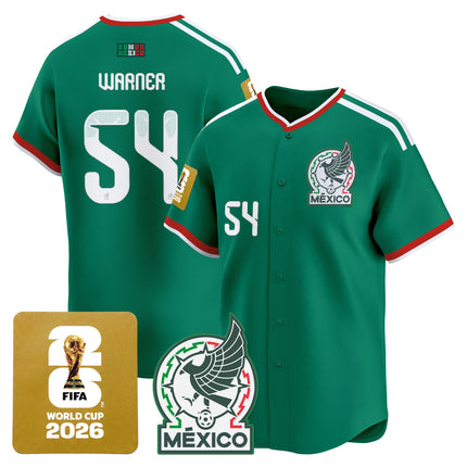 Men's Mexico 2026 World Cup Vapor Baseball Jersey - All Stitched