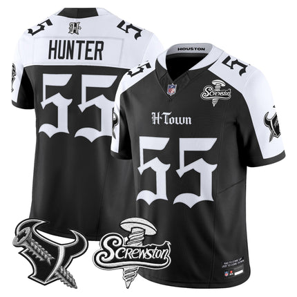 Men's Houston Texans DJ Screw Vapor Limited Jersey - Gothic Edition - All Stitched