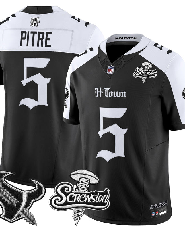 Men's Houston Texans DJ Screw Vapor Limited Jersey - Gothic Edition - All Stitched