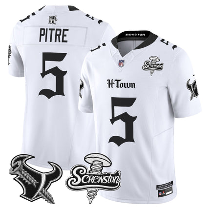 Men's Houston Texans DJ Screw Vapor Limited Jersey - Gothic Edition - All Stitched