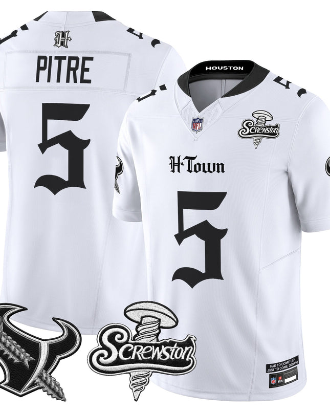 Men's Houston Texans DJ Screw Vapor Limited Jersey - Gothic Edition - All Stitched