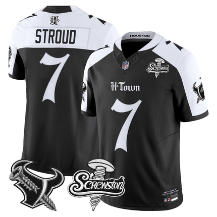 Men's Houston Texans DJ Screw Vapor Limited Jersey - Gothic Edition - All Stitched