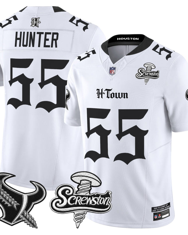 Men's Houston Texans DJ Screw Vapor Limited Jersey - Gothic Edition - All Stitched