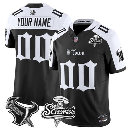 Houston Texans DJ Screw Vapor Limited Custom Jersey - Gothic Edition - All Stitched