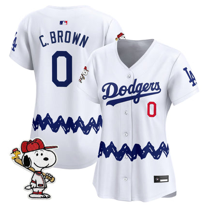 Women's Los Angeles Dodgers x Peanuts Vapor Premier Limited Jersey - Stitched