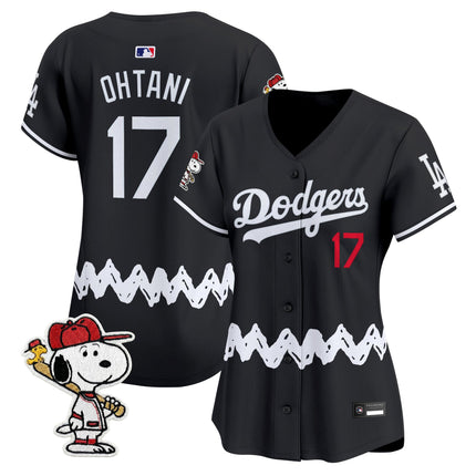 Women's Los Angeles Dodgers x Peanuts Vapor Premier Limited Jersey - Stitched